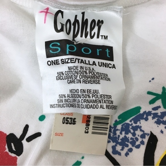 VINTAGE 90s Graphic T Shirt Gopher Sport Nature Flowers Ladybug Frog Butterfly - Picture 9 of 13